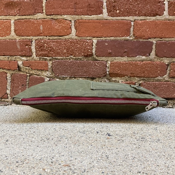 Recycled Vintage Military Duffle Clutch Bag - Picture 1 of 11